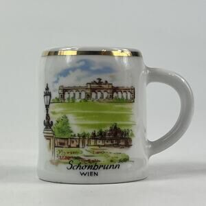 Schonbrunn Wien Vienna Austria Miniature Novelty Mug Cup Travel Souvenir Vintage